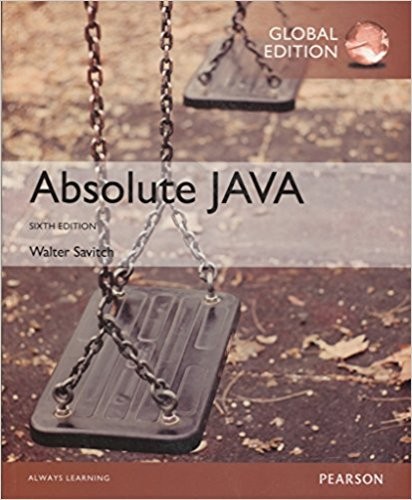 Ebook – Absolute Java, 6th Global Edition by Walter Savitch (PDF ...